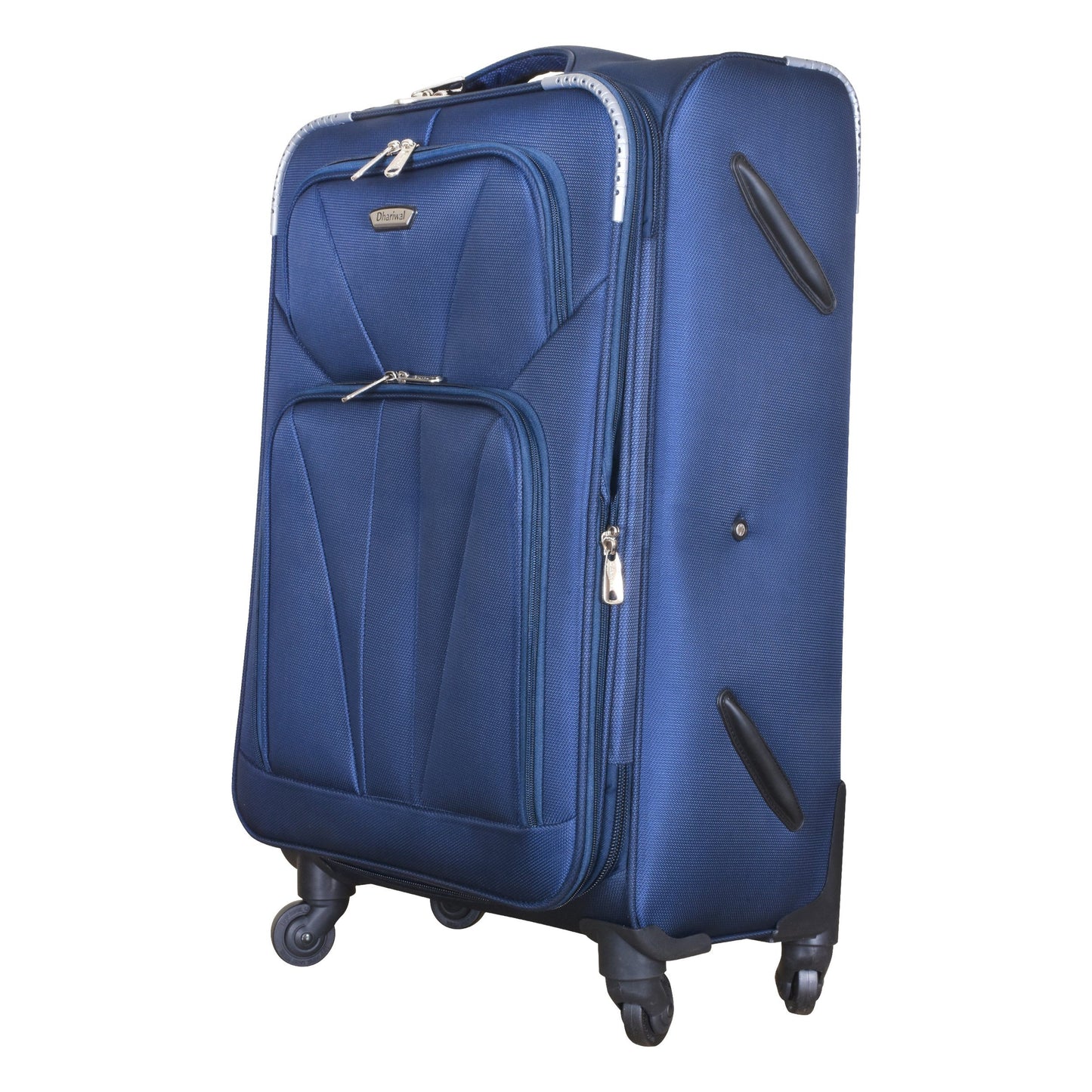 Dhariwal Expandable 4W Soft Sided Check-in Trolley Suitcase 24 inch/70 cms 86L SC-808 Suitcases Mohanlal Jain (Dhariwal Bags) 