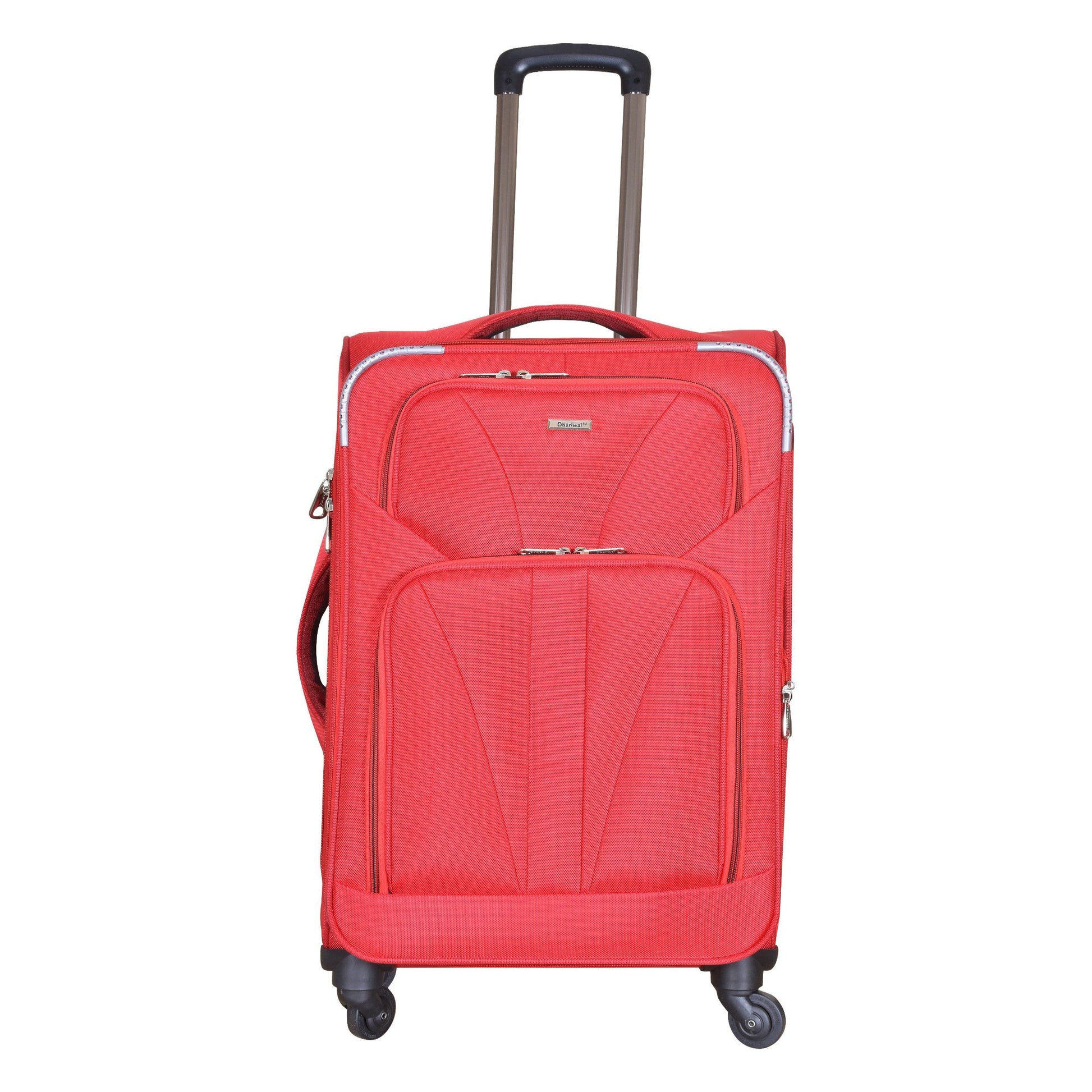 Dhariwal Expandable 4W Soft Sided Check-in Trolley Suitcase 24 inch/70 cms 86L SC-808 Suitcases Mohanlal Jain (Dhariwal Bags) 