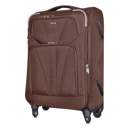 Dhariwal Expandable 4W Soft Sided Check-in Trolley Suitcase 24 inch/70 cms 86L SC-808 Suitcases Mohanlal Jain (Dhariwal Bags) 