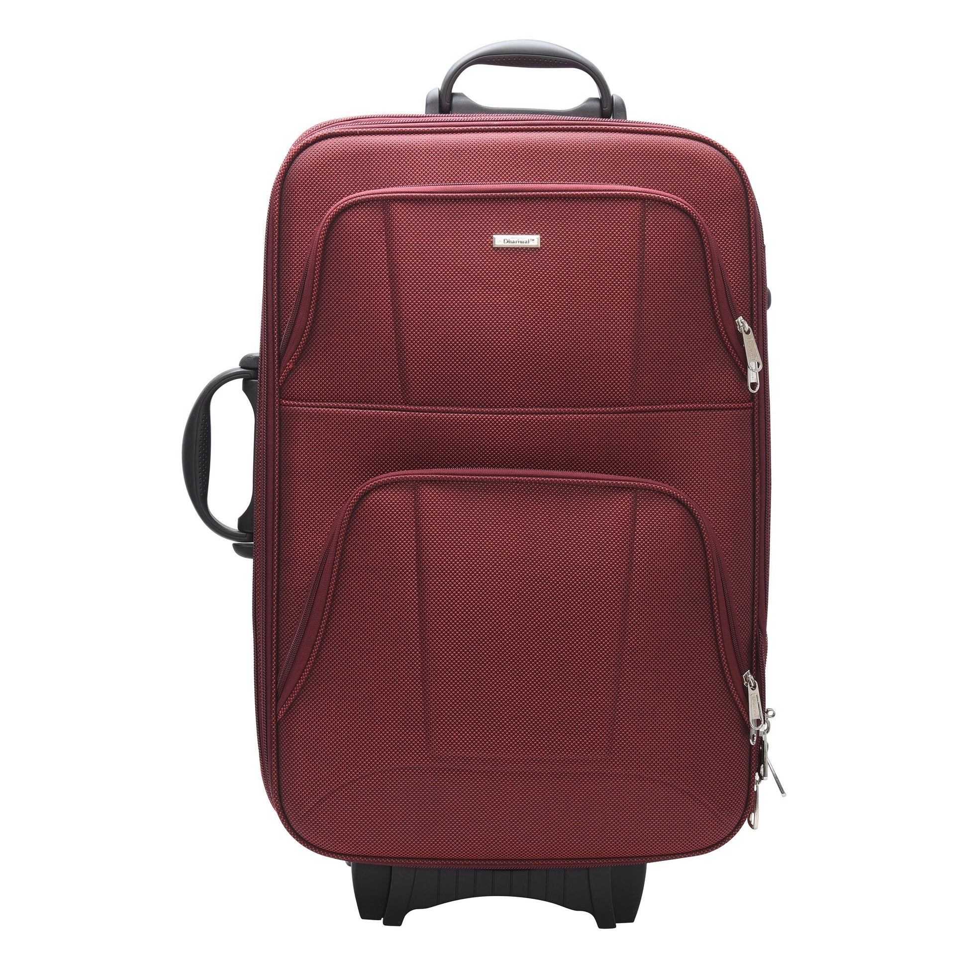 Dhariwal Extendable Rolling Trolley Suitcase 24" 80L SC-804 Suitcases Dhariwal Maroon 