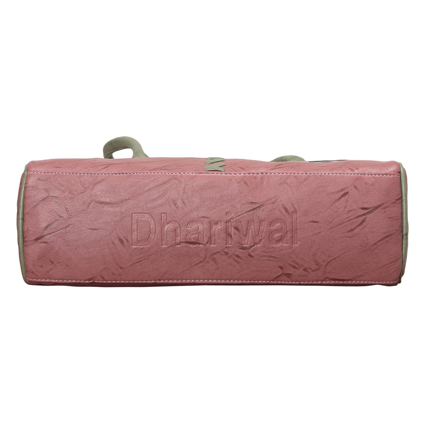 Dhariwal Foam Twin Handle Pink Ladies Handbag for Casual, Outdoor, Party, Kitty, Travel, College, Office, Shopping & Gifting Mohanlal Jain (Dhariwal Bags) 