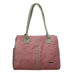 Dhariwal Foam Twin Handle Pink Ladies Handbag for Casual, Outdoor, Party, Kitty, Travel, College, Office, Shopping & Gifting Mohanlal Jain (Dhariwal Bags) 