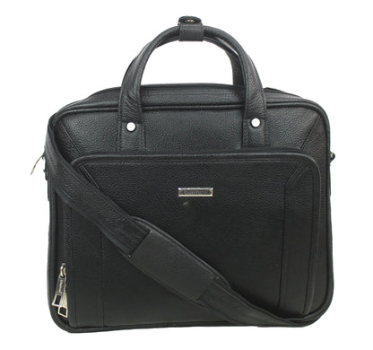 Blofinche Laptop Messenger shoulder bag: Genuine Leather work Briefcase  13.3 15.6 inch designer handbag