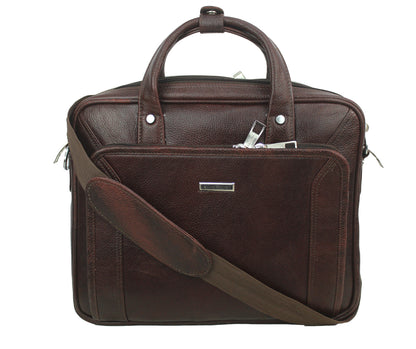 Dhariwal Genuine Leather Laptop Bag File Messenger Bag with Strap upto 13 Inch | Laptop Bag for Men EB-612 Executive Bags Dhariwal 