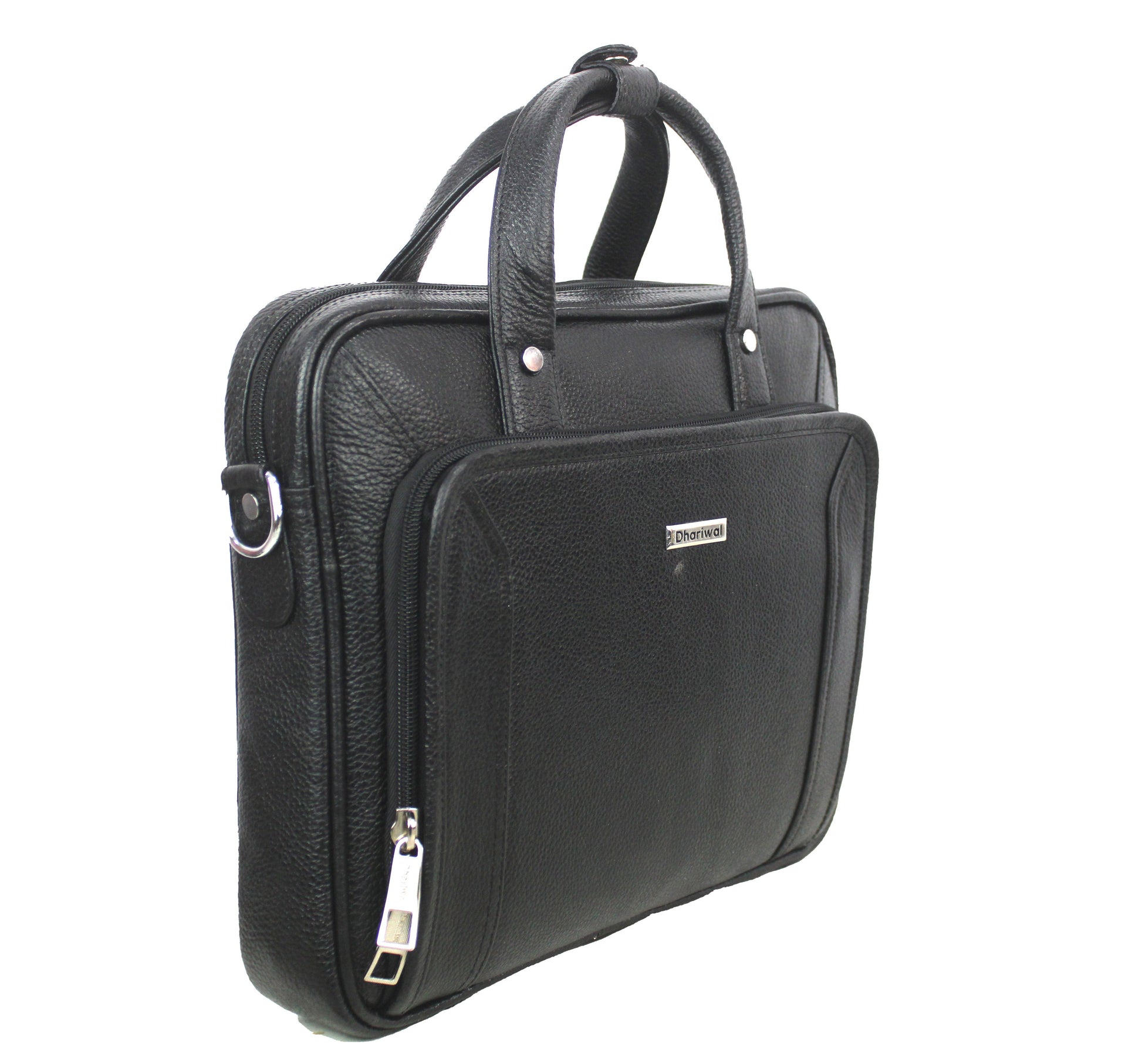Dhariwal Genuine Leather Laptop Bag File Messenger Bag with Strap upto 13 Inch | Laptop Bag for Men EB-612 Executive Bags Dhariwal 