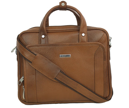 Dhariwal Genuine Leather Laptop Bag File Messenger Bag with Strap upto 13 Inch | Laptop Bag for Men EB-612 Executive Bags Dhariwal 