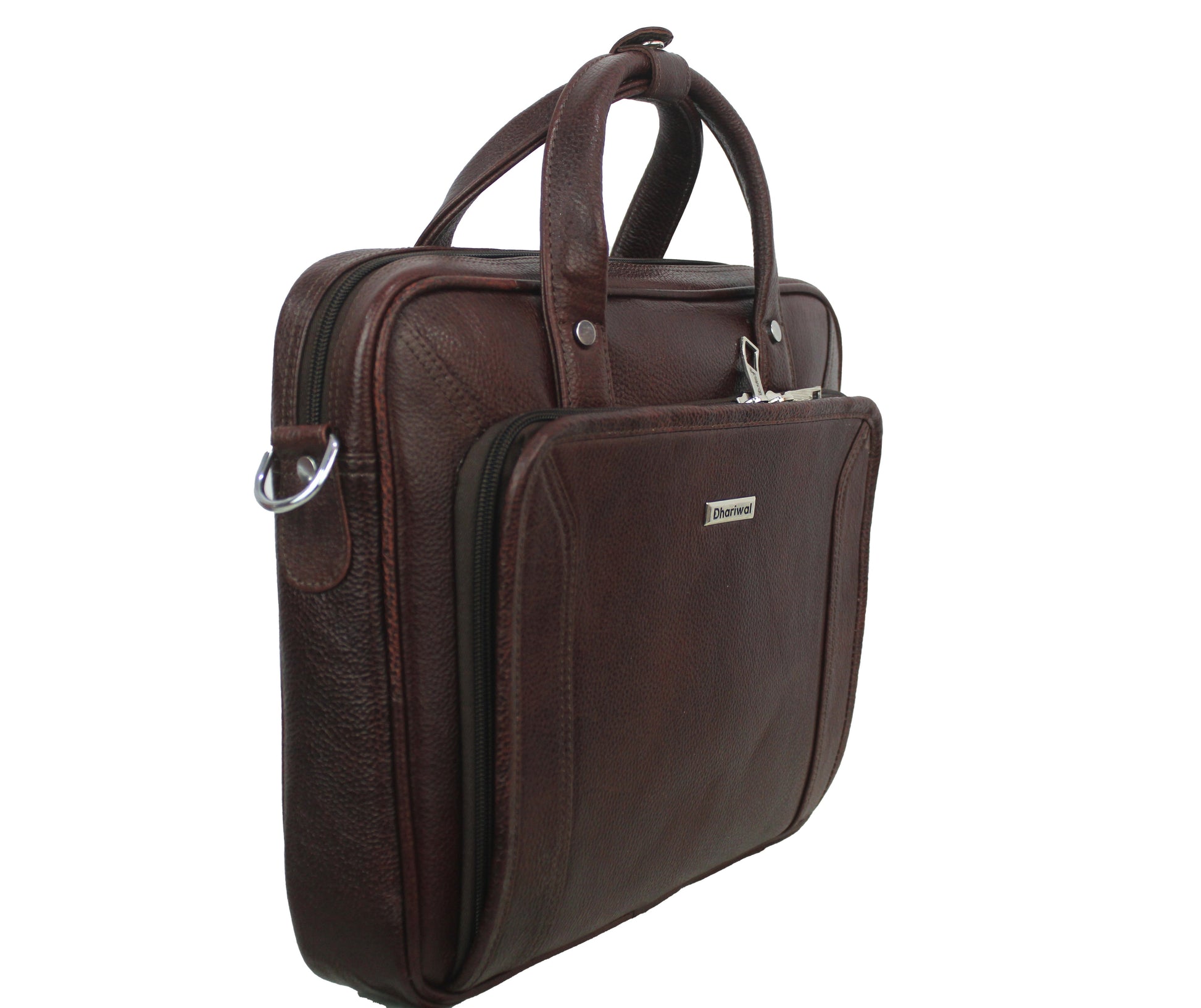 Dhariwal Genuine Leather Laptop Bag File Messenger Bag with Strap upto 13 Inch | Laptop Bag for Men EB-612 Executive Bags Dhariwal 