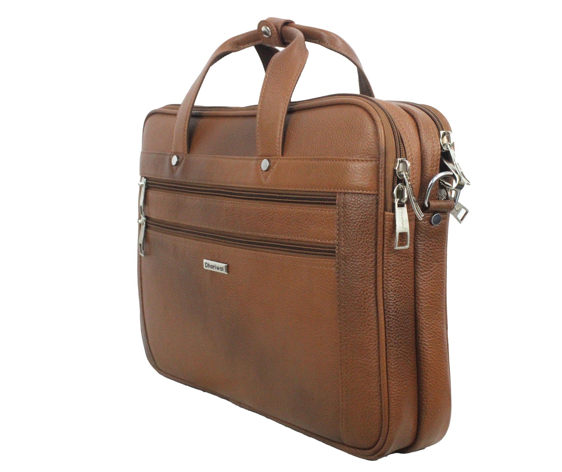 Dhariwal Genuine Leather Laptop Bag File Messenger Bag with Strap upto 15 Inch | Laptop Bag for Men EB-614 Executive Bags Dhariwal Bags 