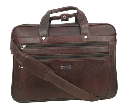 Dhariwal Genuine Leather Laptop Bag File Messenger Bag with Strap upto 15 Inch | Laptop Bag for Men EB-614 Executive Bags Dhariwal Bags 