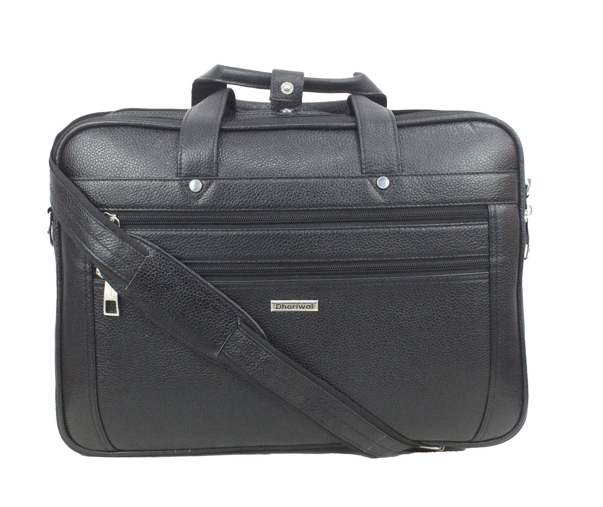 Dhariwal Genuine Leather Laptop Bag File Messenger Bag with Strap upto 15 Inch | Laptop Bag for Men EB-614 Executive Bags Dhariwal Bags 