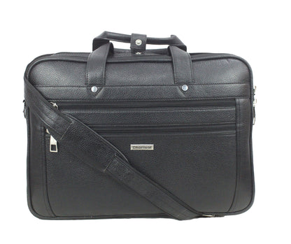 Dhariwal Genuine Leather Laptop Bag File Messenger Bag with Strap upto 15 Inch | Laptop Bag for Men EB-614 Executive Bags Dhariwal Bags 