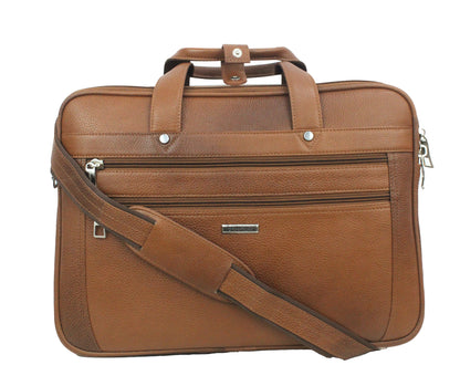 Dhariwal Genuine Leather Laptop Bag File Messenger Bag with Strap upto 15 Inch | Laptop Bag for Men EB-614 Executive Bags Dhariwal Bags 