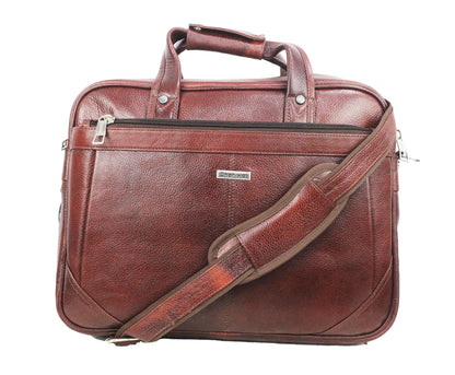 Dhariwal Genuine Leather Laptop Bag File Messenger Bag with Strap upto 15 Inch | Laptop Bag for Men EB-615 Executive Bags Dhariwal 
