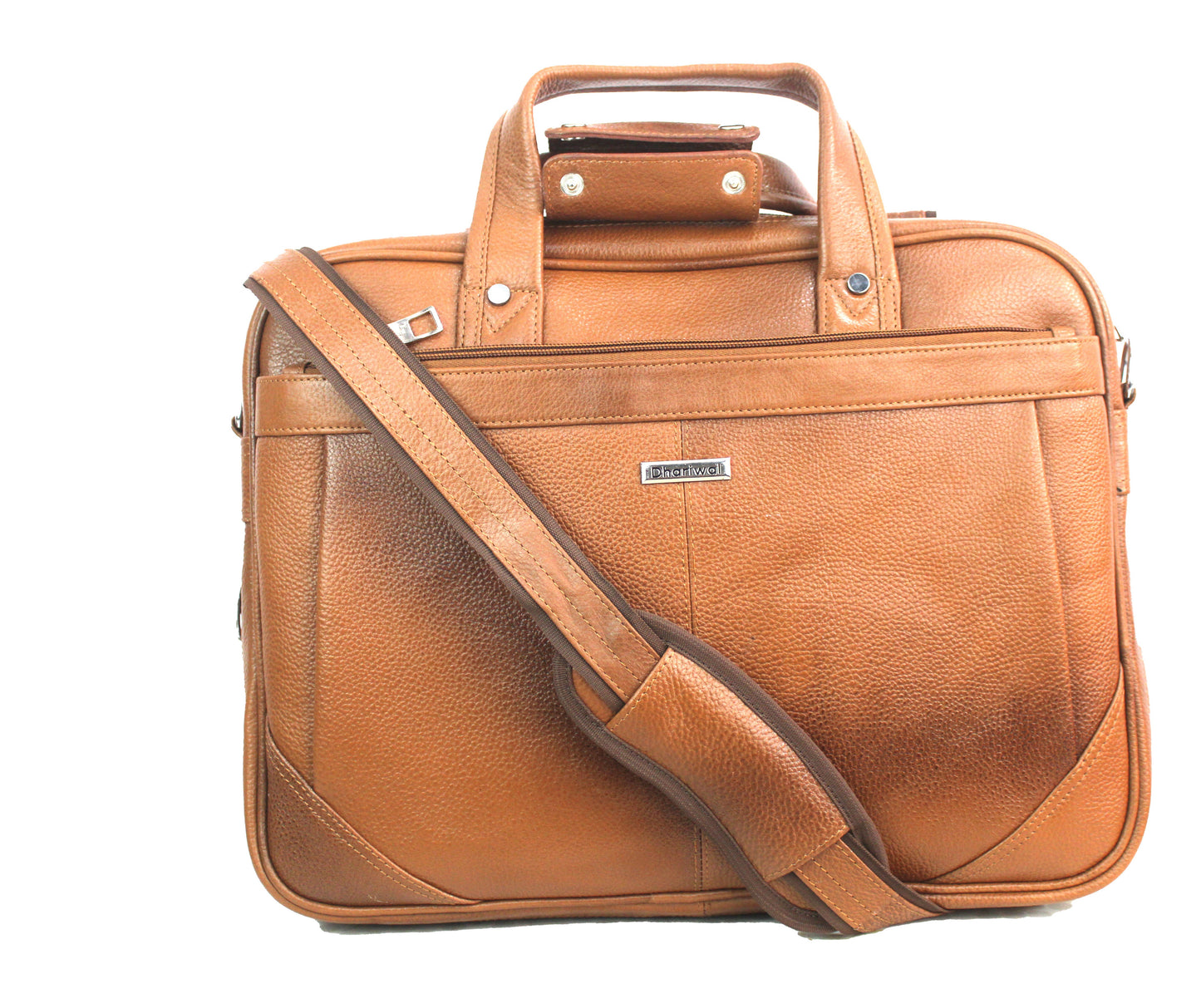 Dhariwal Genuine Leather Laptop Bag File Messenger Bag with Strap upto 15 Inch | Laptop Bag for Men EB-615 Executive Bags Dhariwal 