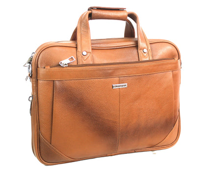 Dhariwal Genuine Leather Laptop Bag File Messenger Bag with Strap upto 15 Inch | Laptop Bag for Men EB-615 Executive Bags Dhariwal 