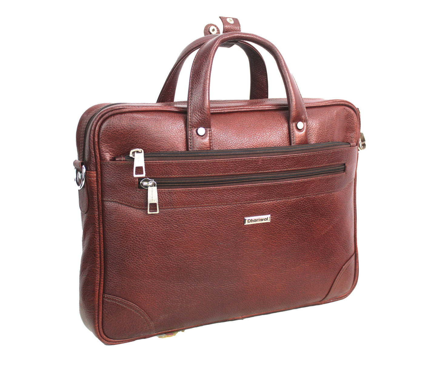 Dhariwal Genuine Leather Laptop Bag File Messenger Bag with Strap upto 16 Inch | Laptop Bag for Men EB-613 Executive Bags Dhariwal 