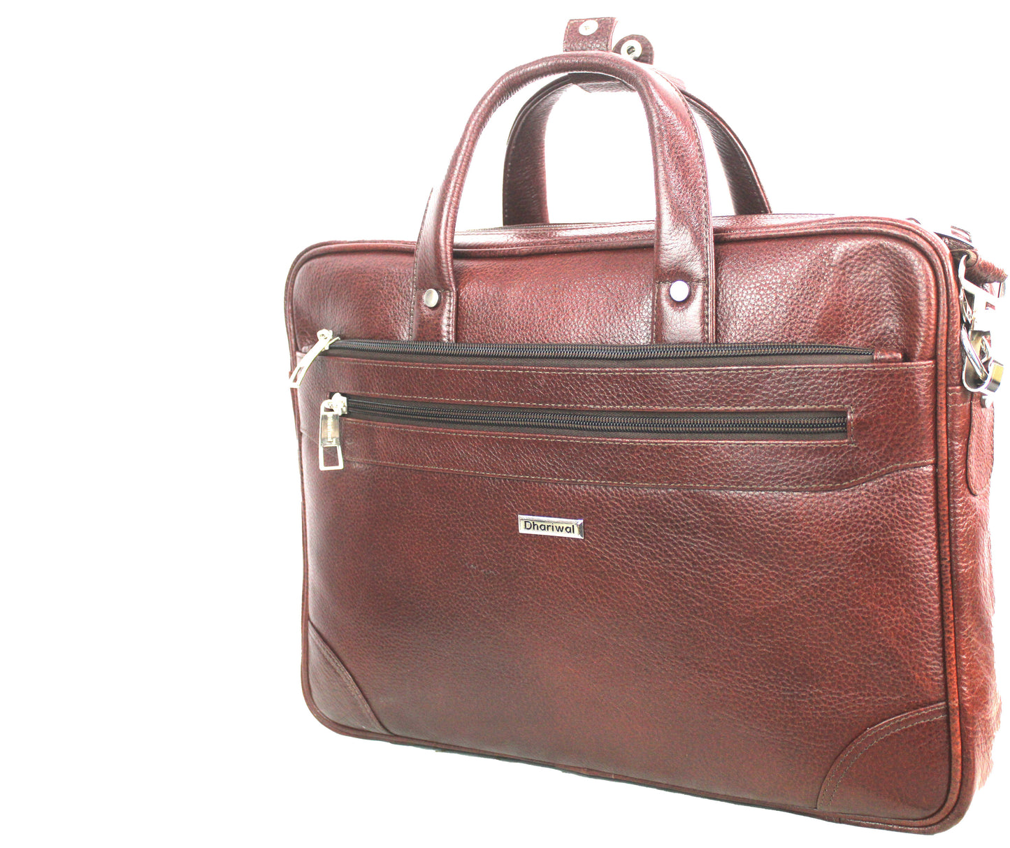 Dhariwal Genuine Leather Laptop Bag File Messenger Bag with Strap upto 16 Inch | Laptop Bag for Men EB-613 Executive Bags Dhariwal 
