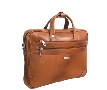 Dhariwal Genuine Leather Laptop Bag File Messenger Bag with Strap upto 16 Inch | Laptop Bag for Men EB-613 Executive Bags Dhariwal 