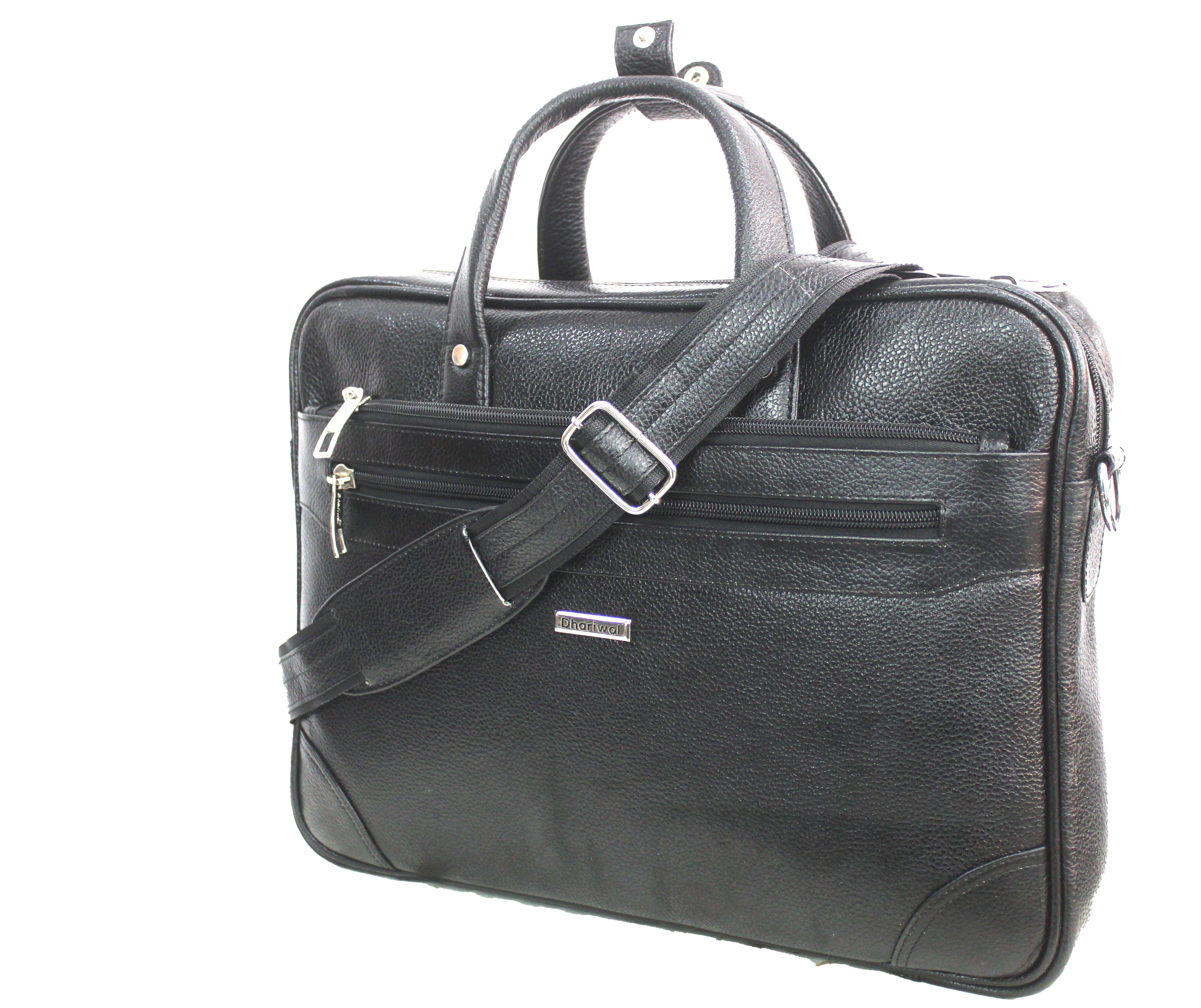 Dhariwal Genuine Leather Laptop Bag File Messenger Bag with Strap upto 16 Inch | Laptop Bag for Men EB-613 Executive Bags Dhariwal 