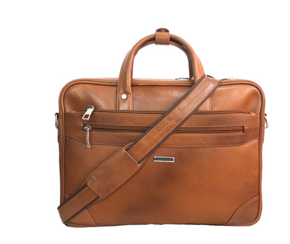 Dhariwal Genuine Leather Laptop Bag File Messenger Bag with Strap upto 16 Inch | Laptop Bag for Men EB-613 Executive Bags Dhariwal 