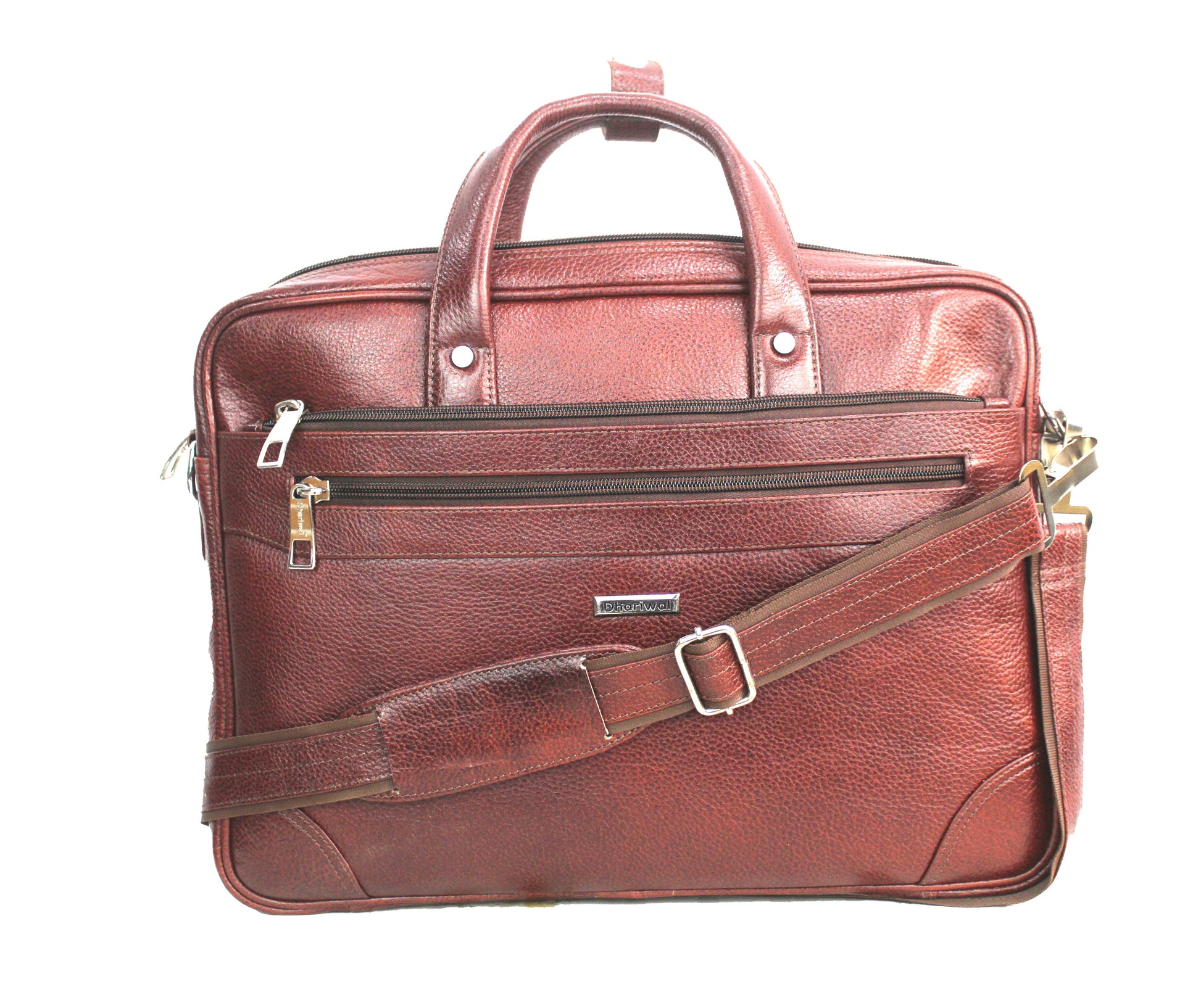 Dhariwal Genuine Leather Laptop Bag File Messenger Bag with Strap upto 16 Inch | Laptop Bag for Men EB-613 Executive Bags Dhariwal 
