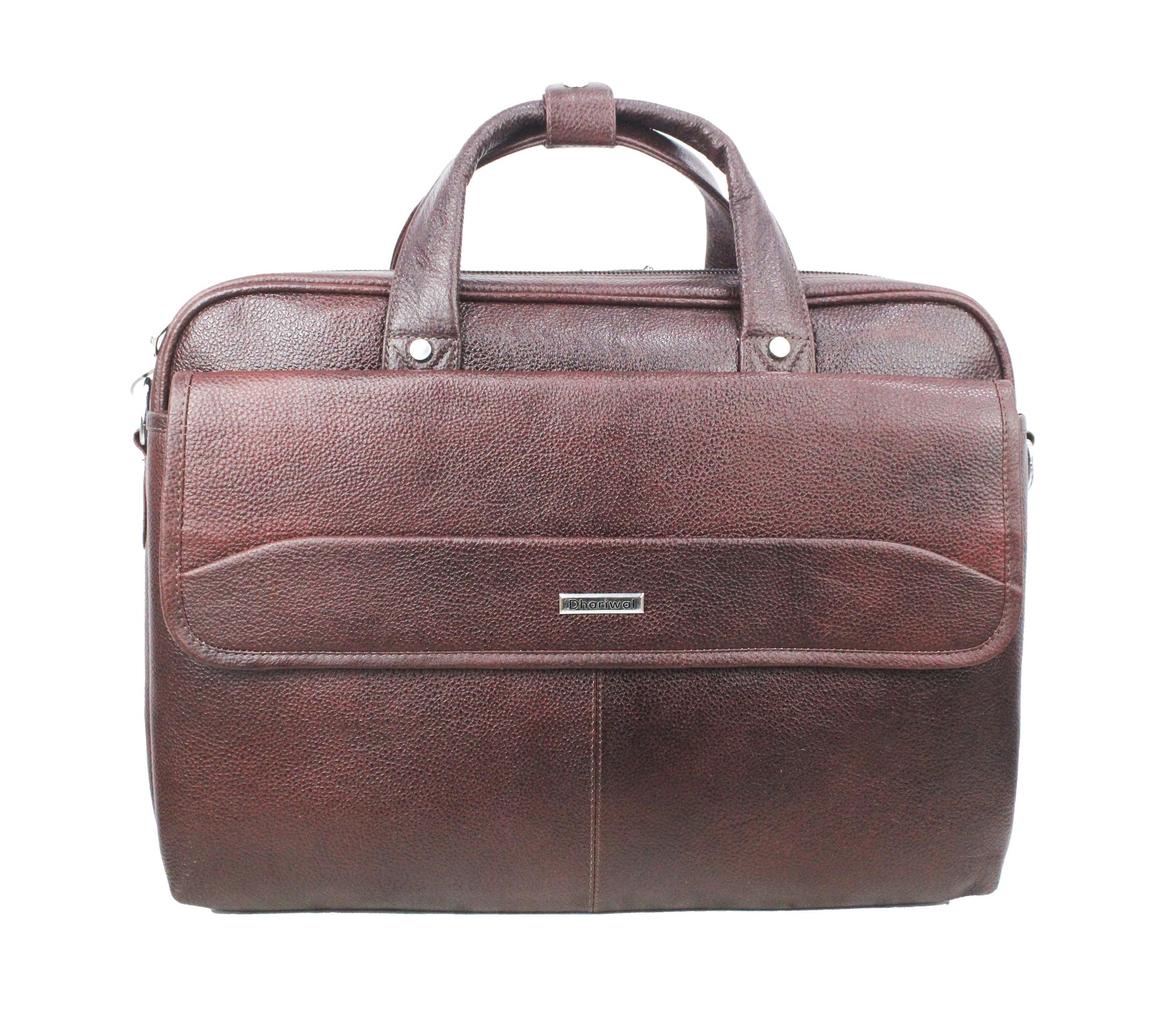 Dhariwal Genuine Leather Laptop Bag File Messenger Bag with Strap upto 17 Inch | Laptop Bag for Men EB-616 Executive Bags Dhariwal Bags 