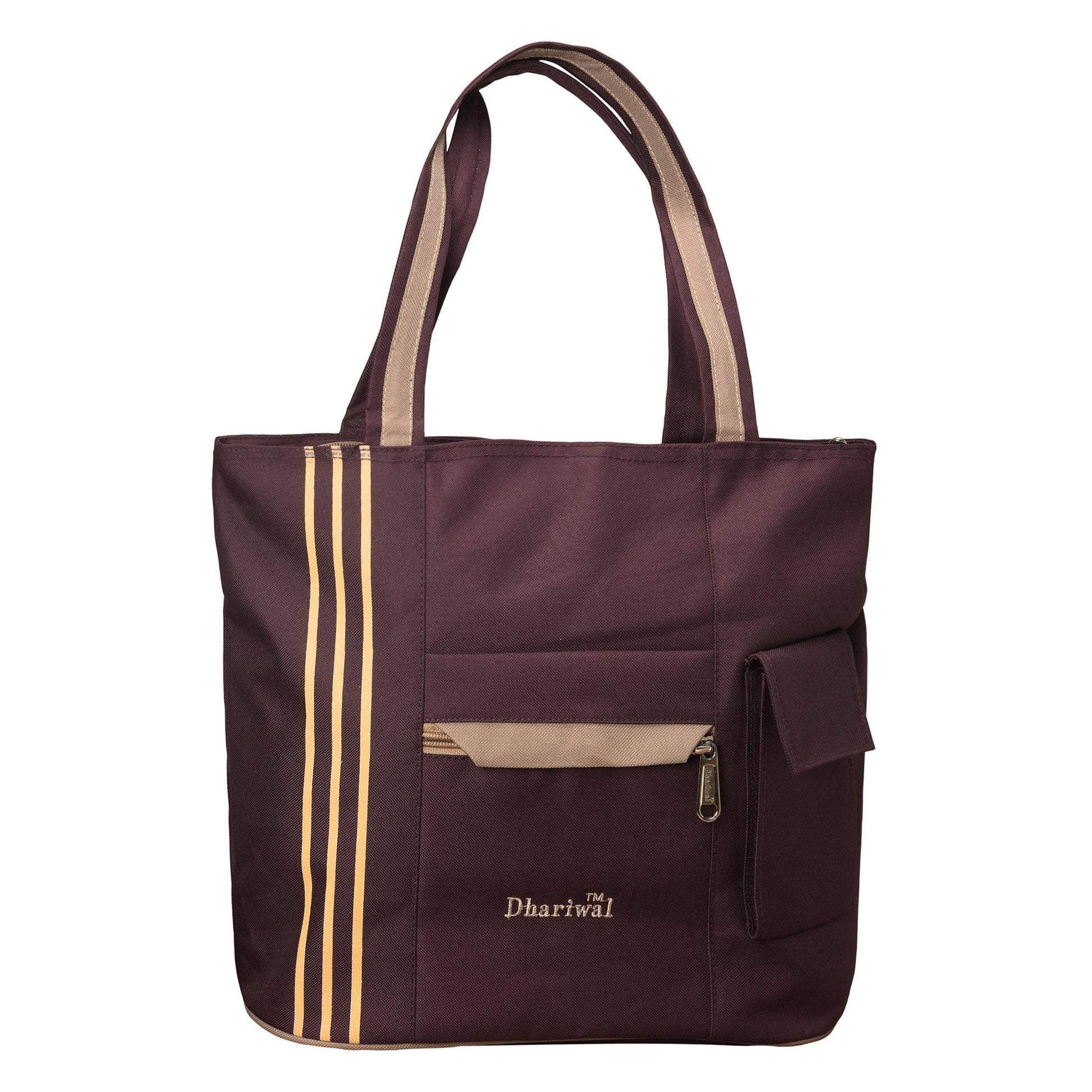 Dhariwal Matty Twin Handle Ladies Shopping Bag, Vanity Bag for Carriage, Travel, Casual,Outdoor Shopping Bags Mohanlal Jain (Dhariwal Bags) 