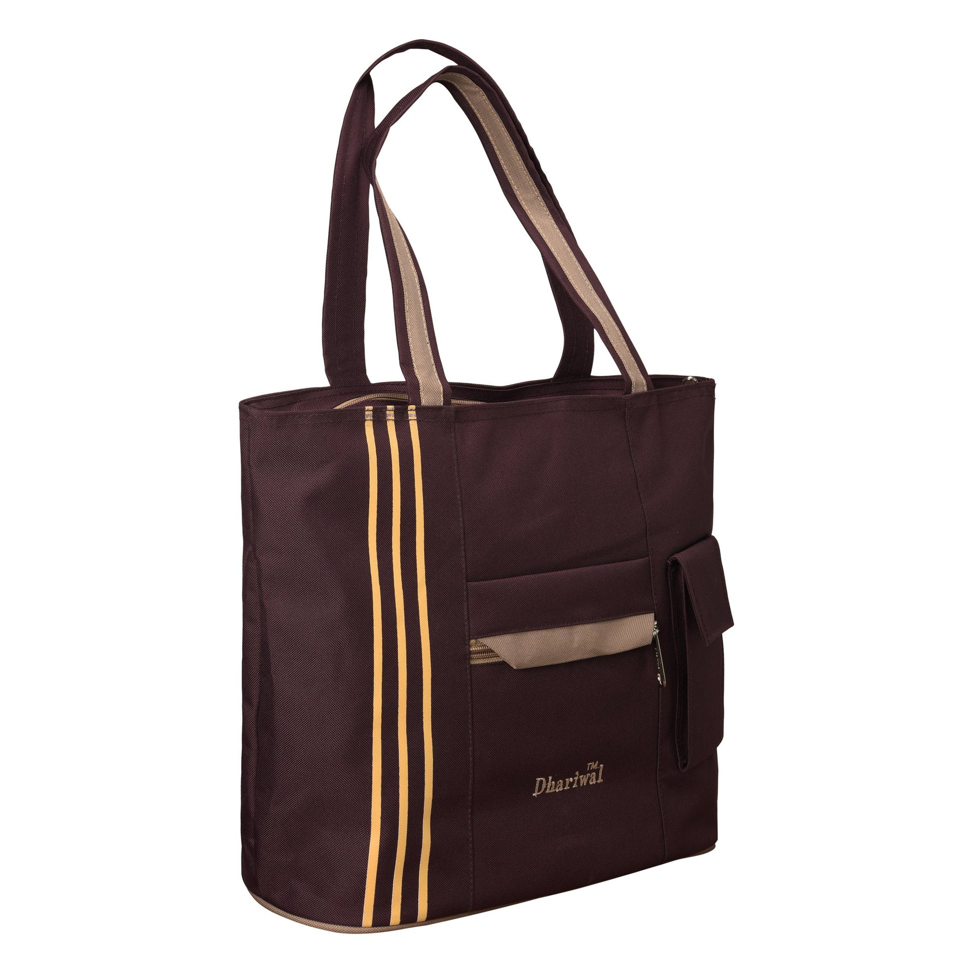 Dhariwal Matty Twin Handle Ladies Shopping Bag, Vanity Bag for Carriage, Travel, Casual,Outdoor Shopping Bags Mohanlal Jain (Dhariwal Bags) 