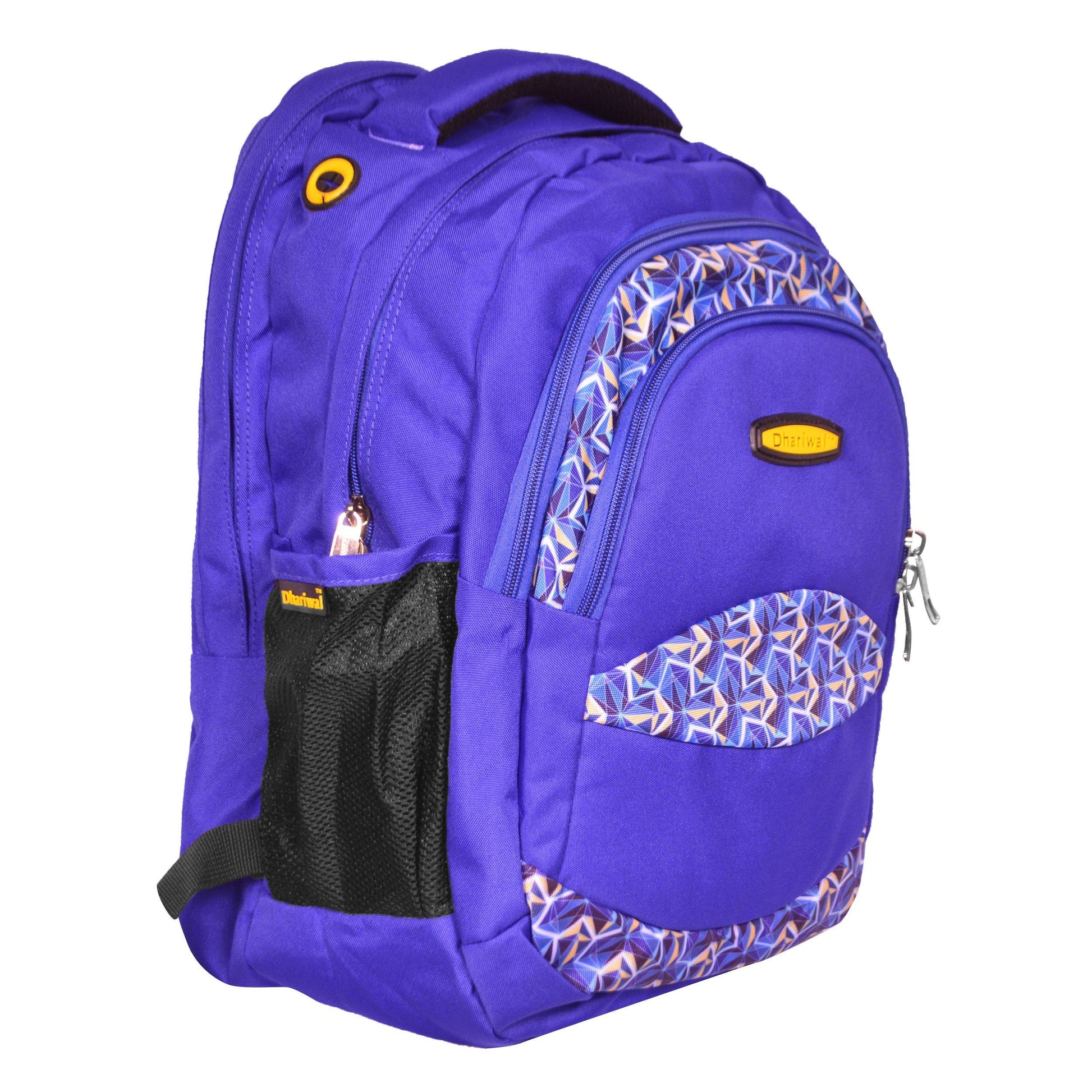 Dhariwal Multi Color Dual Compartment Unisex Printed School BackPack 39L BP-203 School Bags Dhariwal 