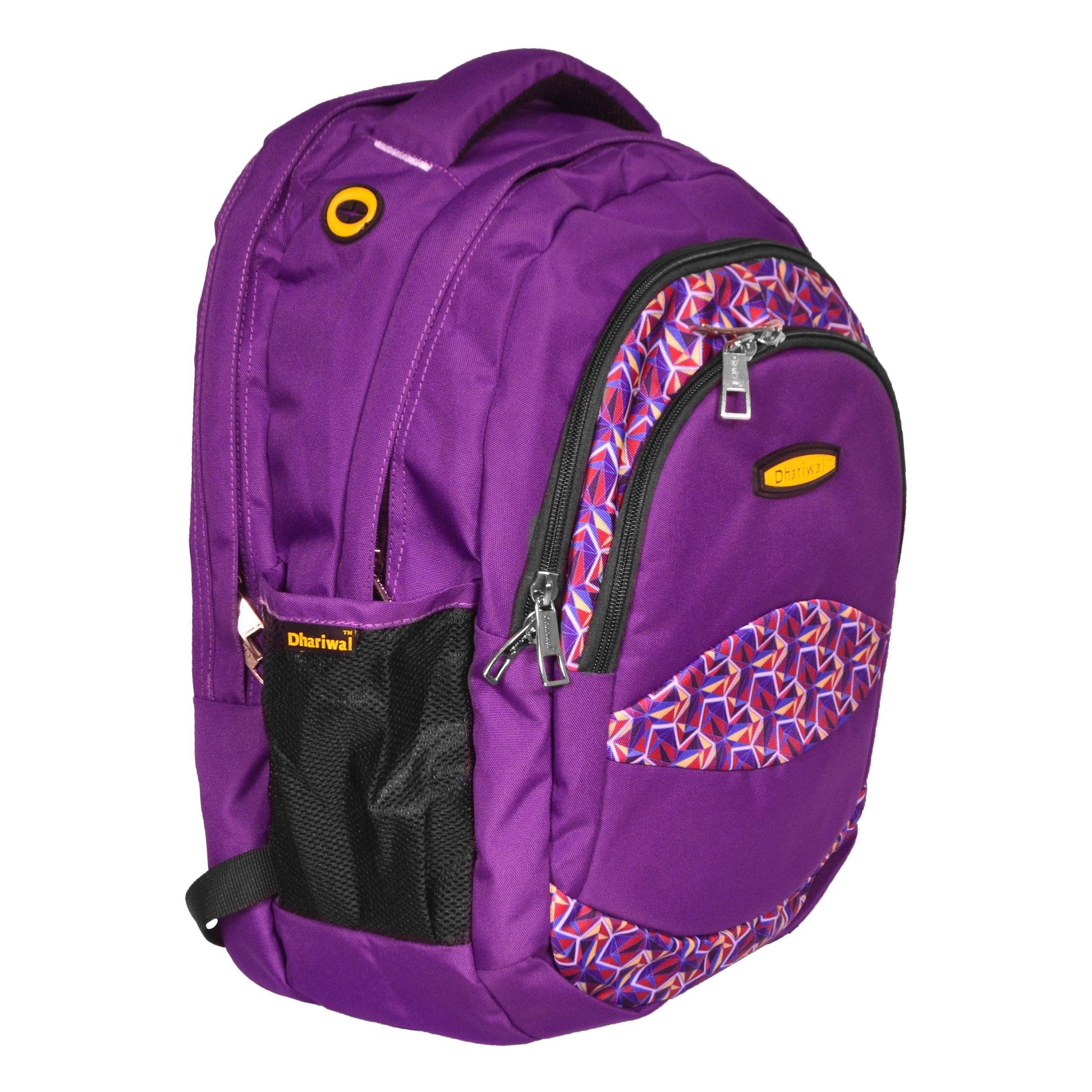 Dhariwal Multi Color Dual Compartment Unisex Printed School BackPack 39L BP-203 School Bags Dhariwal 