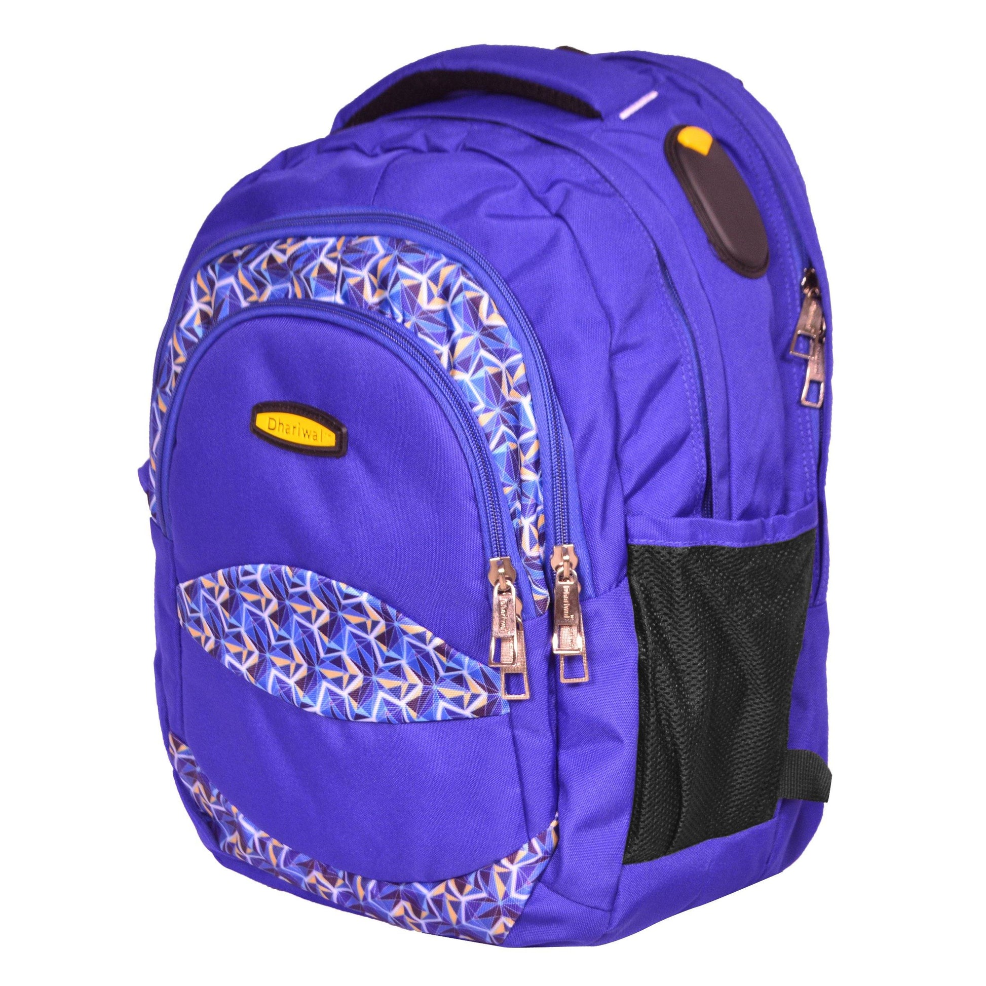 Dhariwal Multi Color Dual Compartment Unisex Printed School BackPack 39L BP-203 School Bags Dhariwal 