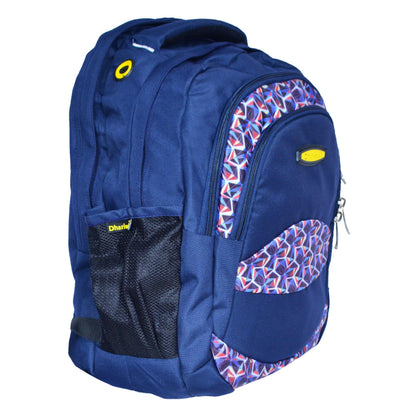Dhariwal Multi Color Dual Compartment Unisex Printed School BackPack 39L BP-203 School Bags Dhariwal 