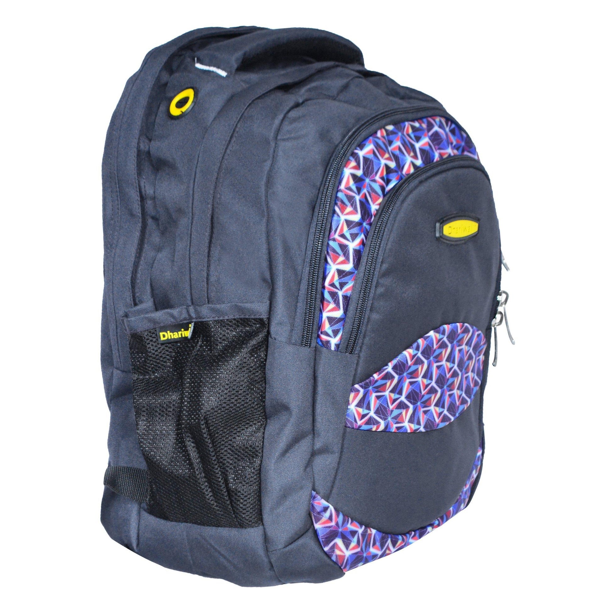 Dhariwal Multi Color Dual Compartment Unisex Printed School BackPack 39L BP-203 School Bags Dhariwal 