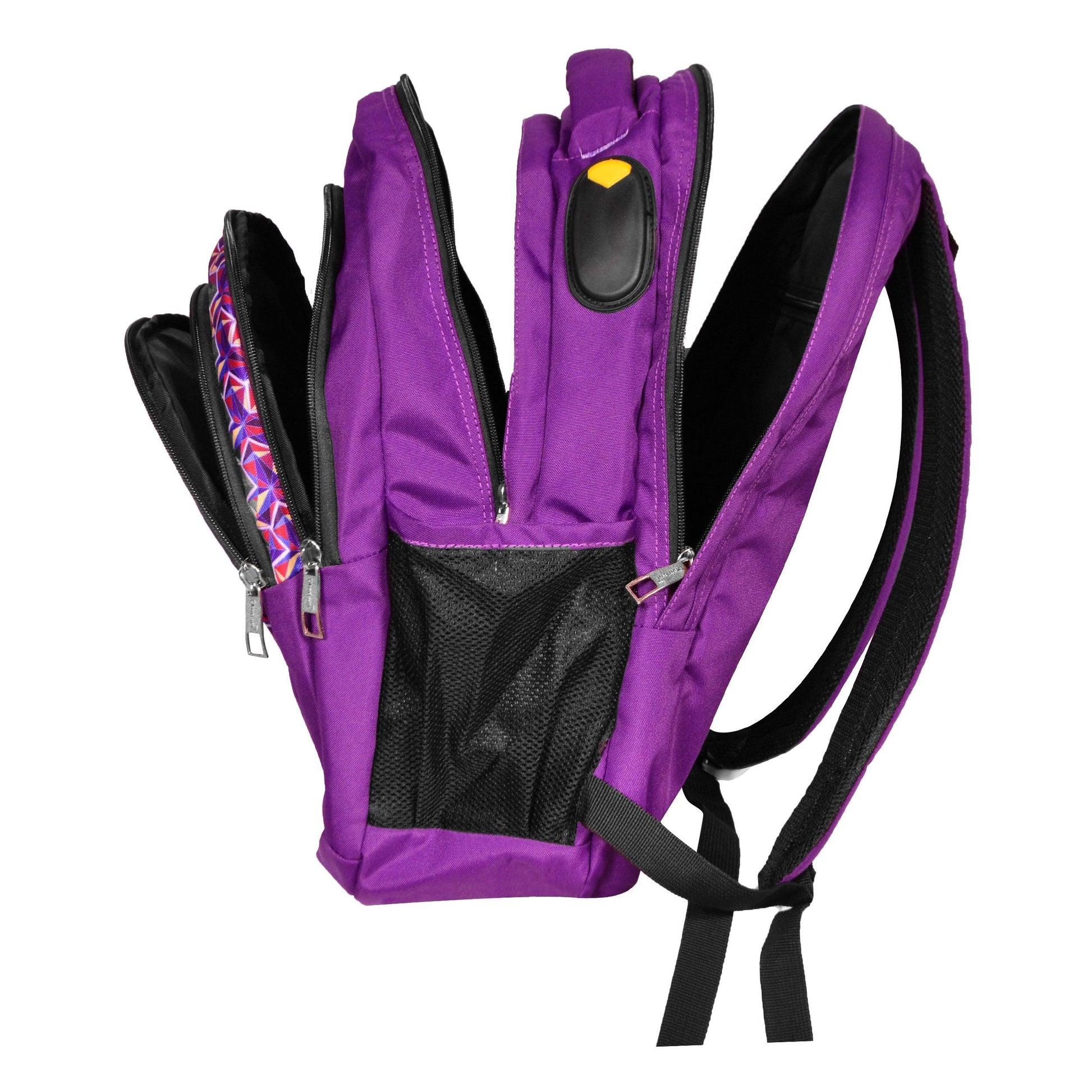 Dhariwal Multi Color Dual Compartment Unisex Printed School BackPack 39L BP-203 School Bags Dhariwal 