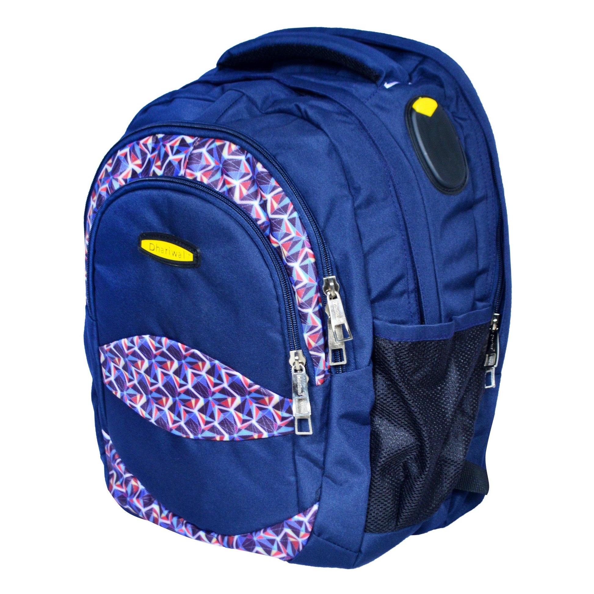 Dhariwal Multi Color Dual Compartment Unisex Printed School BackPack 39L BP-203 School Bags Dhariwal 