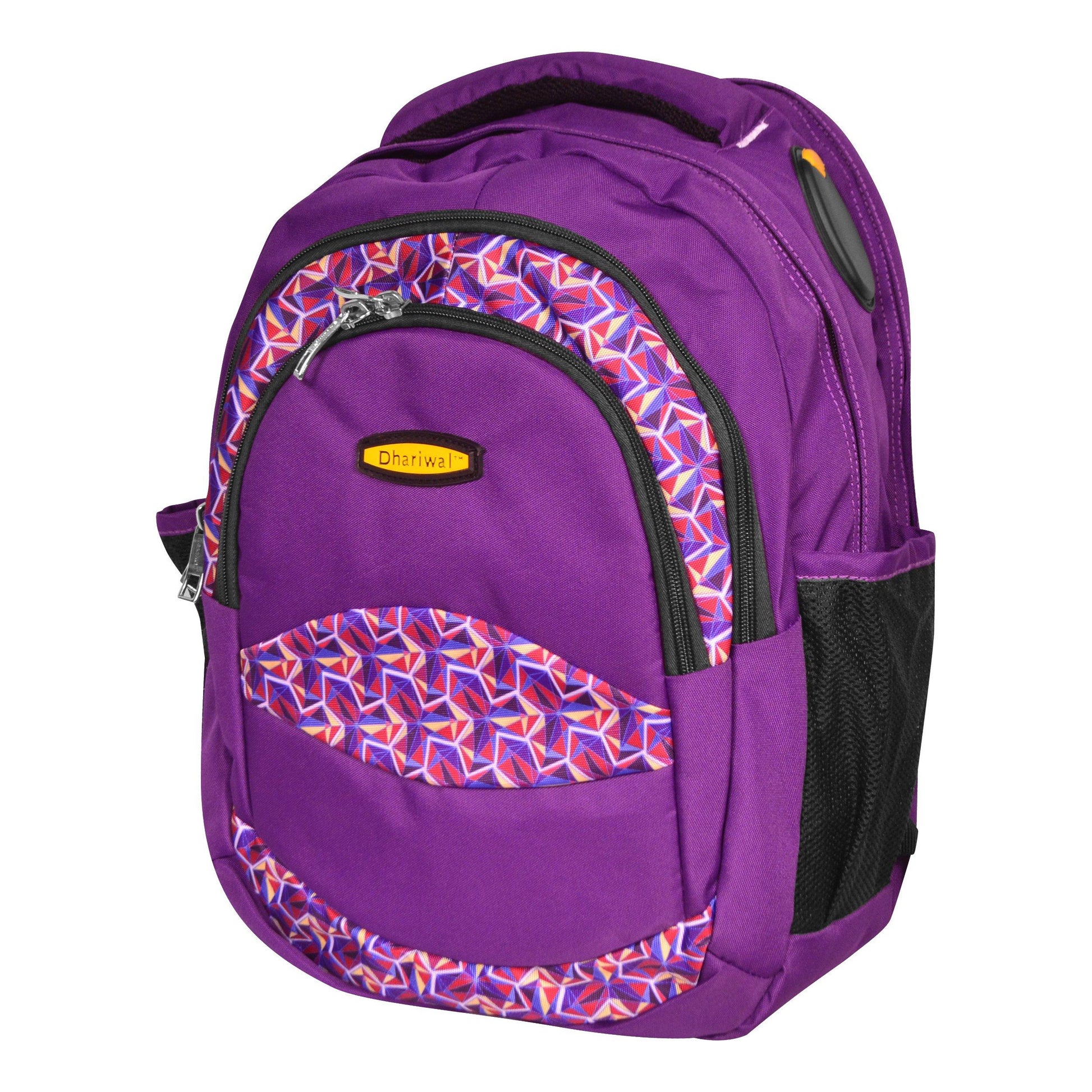 Dhariwal Multi Color Dual Compartment Unisex Printed School BackPack 39L BP-203 School Bags Dhariwal 