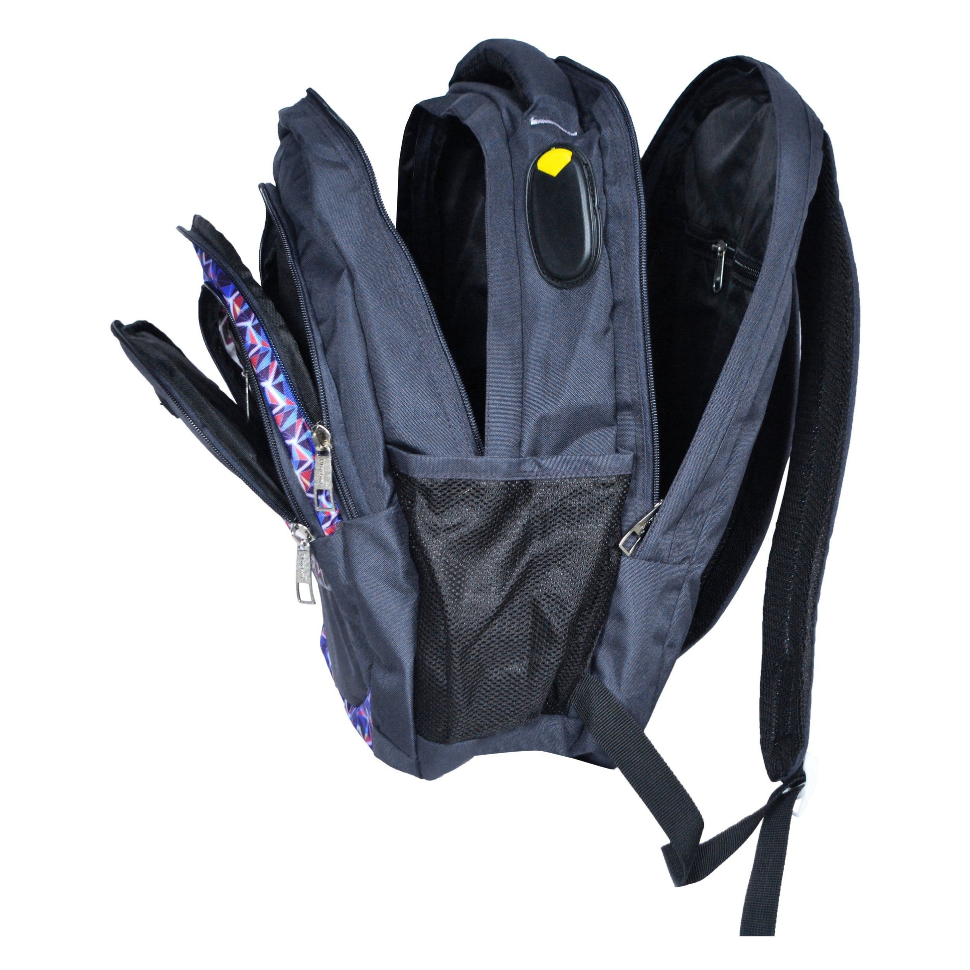 Dhariwal Multi Color Dual Compartment Unisex Printed School BackPack 39L BP-203 School Bags Dhariwal 