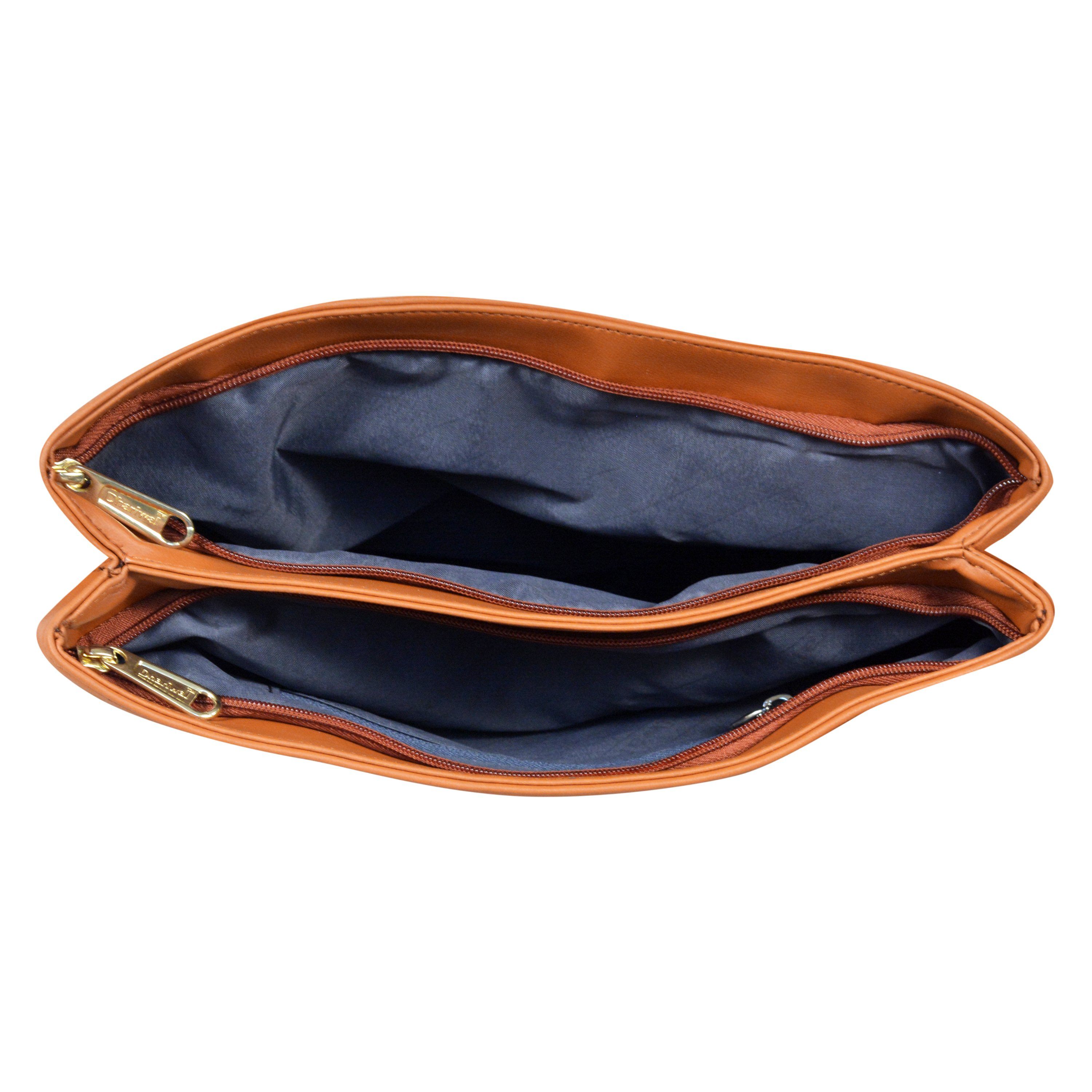 Dhariwal Multi Compartment Twin Handle Ladies Handbag LAD-9901 Ladies Bags Mohanlal Jain (Dhariwal Bags) 