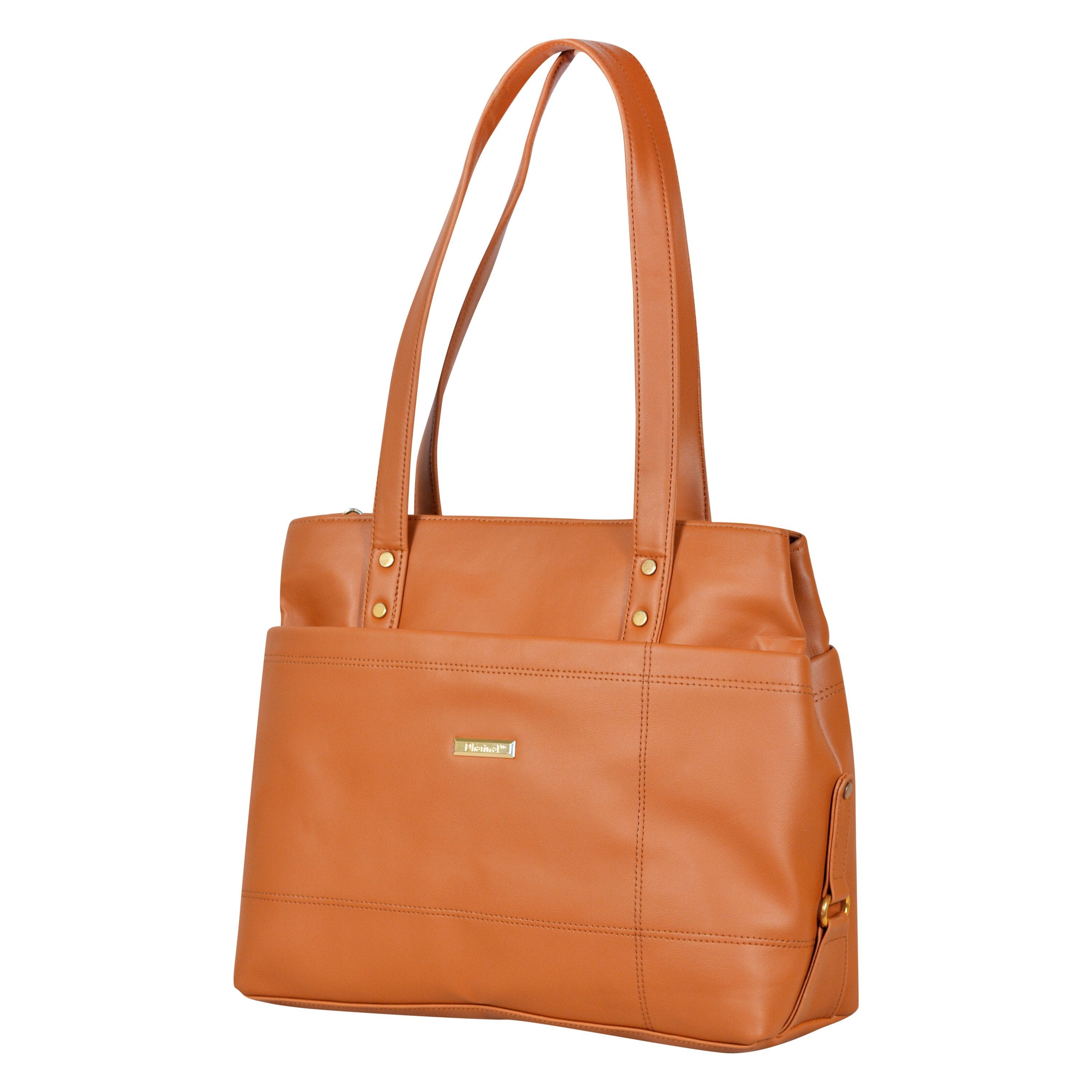 Dhariwal Multi Compartment Twin Handle Ladies Handbag LAD-9901 Ladies Bags Mohanlal Jain (Dhariwal Bags) 