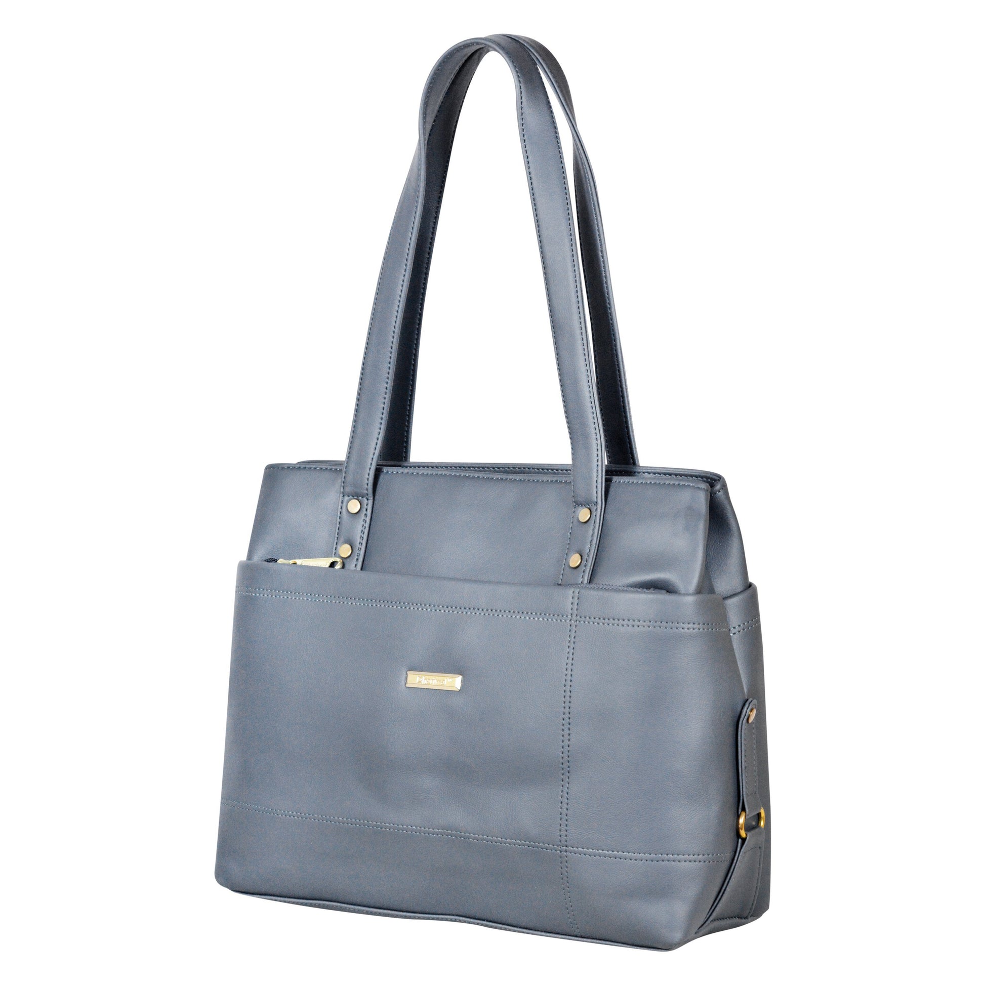 Dhariwal Multi Compartment Twin Handle Ladies Handbag LAD-9901 Ladies Bags Mohanlal Jain (Dhariwal Bags) 