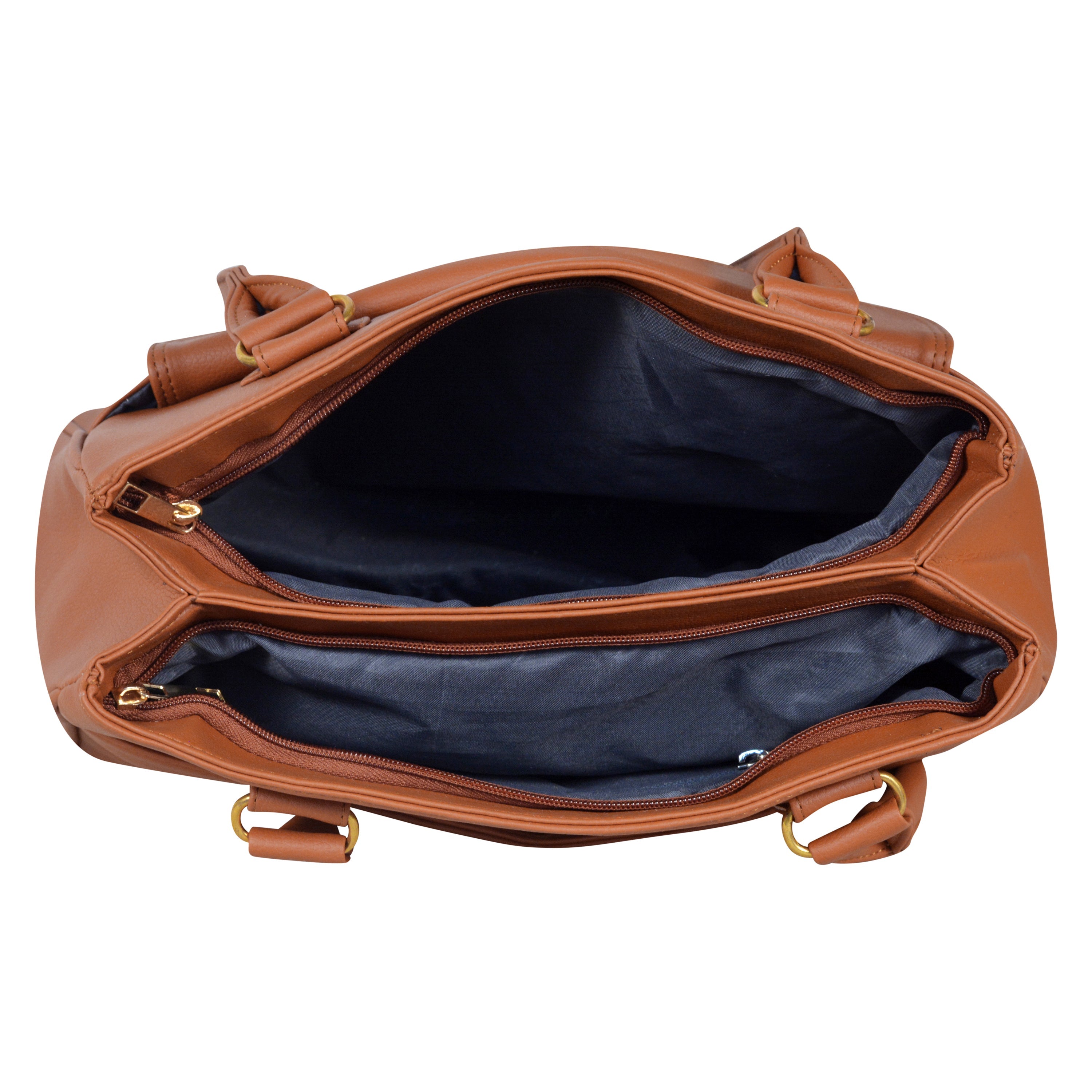 Dhariwal Multi Compartment Twin Handle Ladies Handbag LAD-9902 Apparel & Accessories Mohanlal Jain (Dhariwal Bags) 