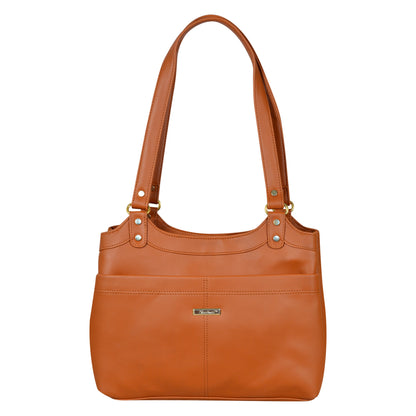 Dhariwal Multi Compartment Twin Handle Ladies Handbag LAD-9903 Apparel & Accessories Mohanlal Jain (Dhariwal Bags) 