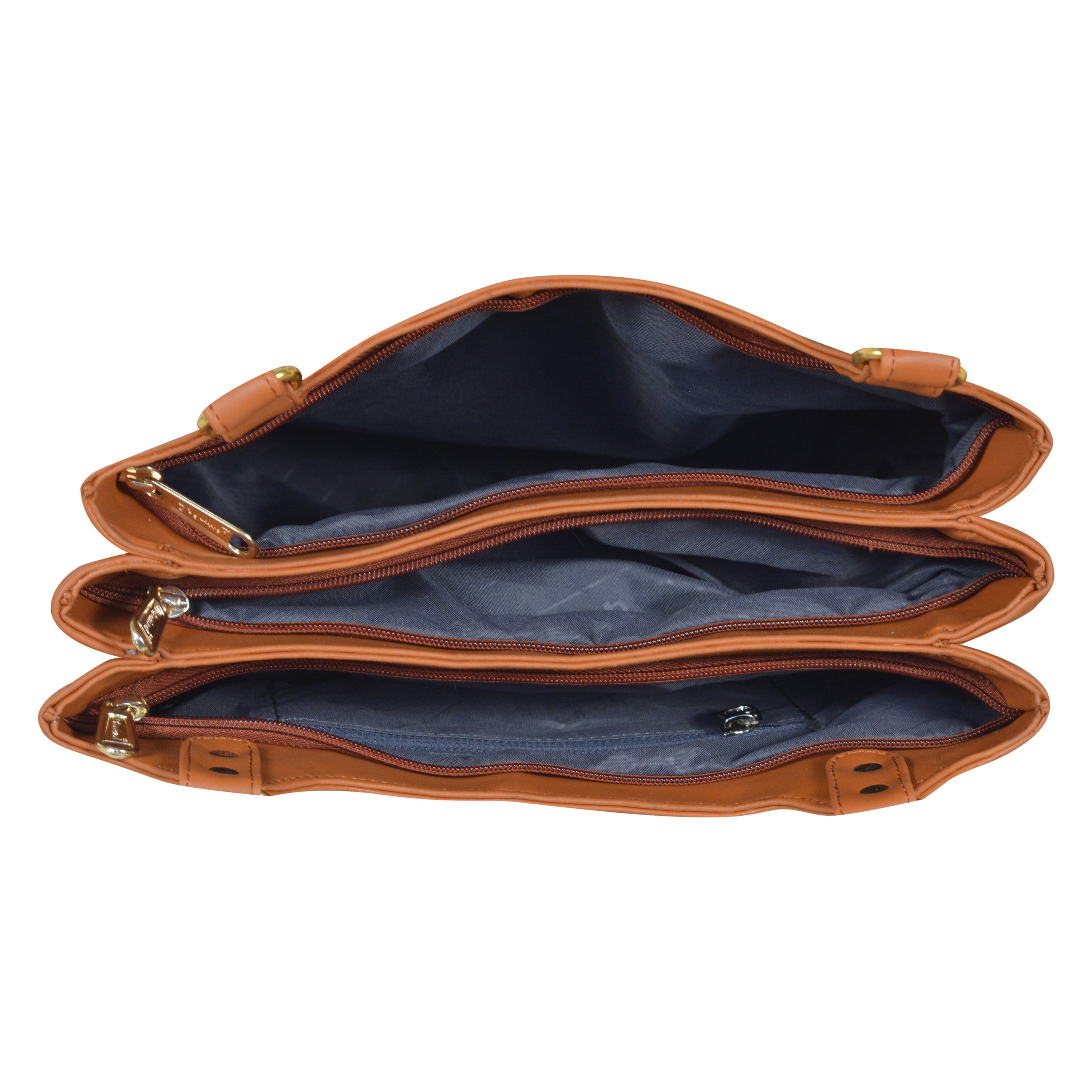 Dhariwal Multi Compartment Twin Handle Ladies Handbag LAD-9903 Apparel & Accessories Mohanlal Jain (Dhariwal Bags) 