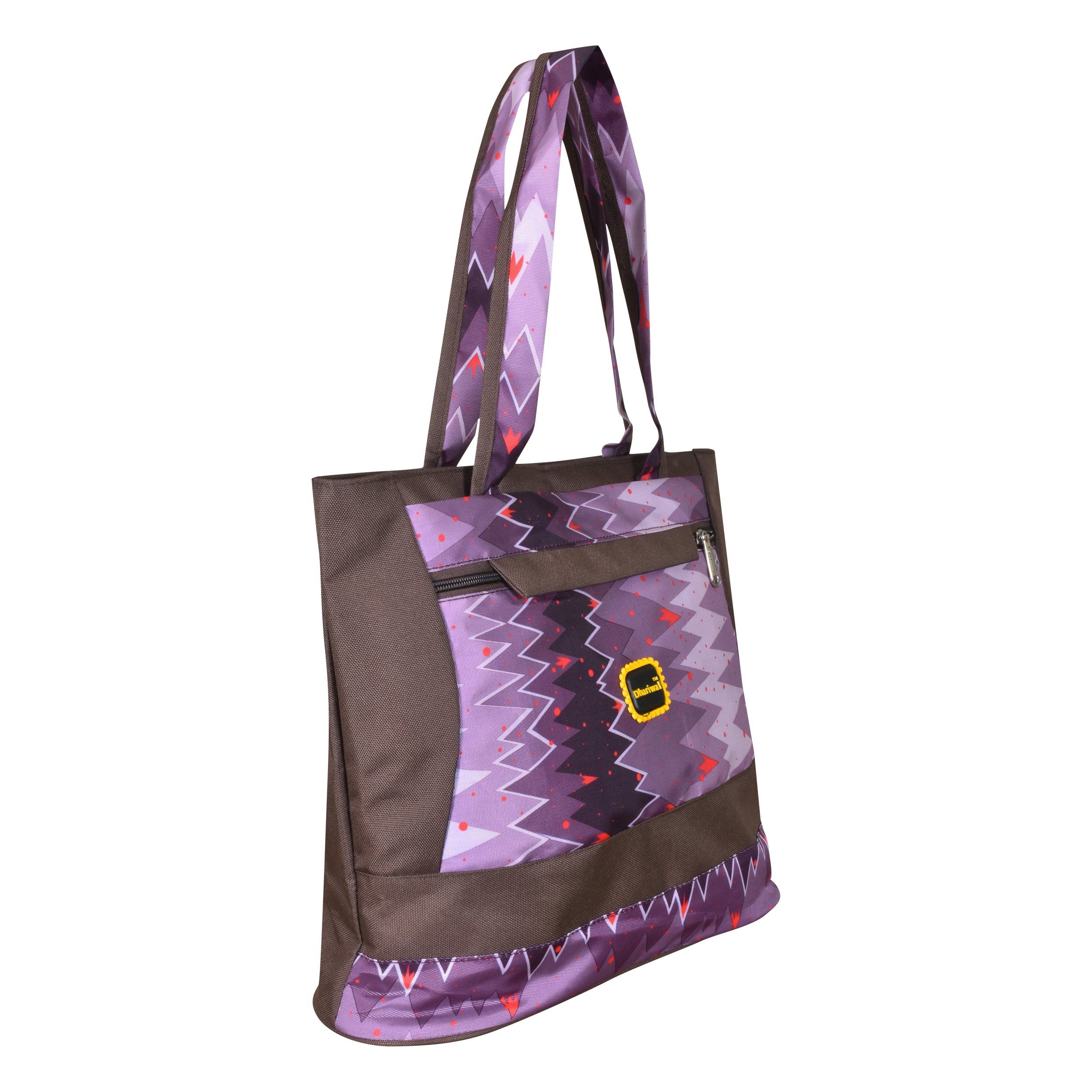 Dhariwal Printed Twin Handle Matty Ladies Shopping Bag, Vanity Bag for Carriage, Travel, Casual,Outdoor - SHB 1402 Shopping Bags Mohanlal Jain (Dhariwal Bags) 