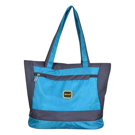 Dhariwal Printed Twin Handle Matty Ladies Shopping Bag, Vanity Bag for Carriage, Travel, Casual,Outdoor - SHB 1402 Shopping Bags Mohanlal Jain (Dhariwal Bags) Grey 