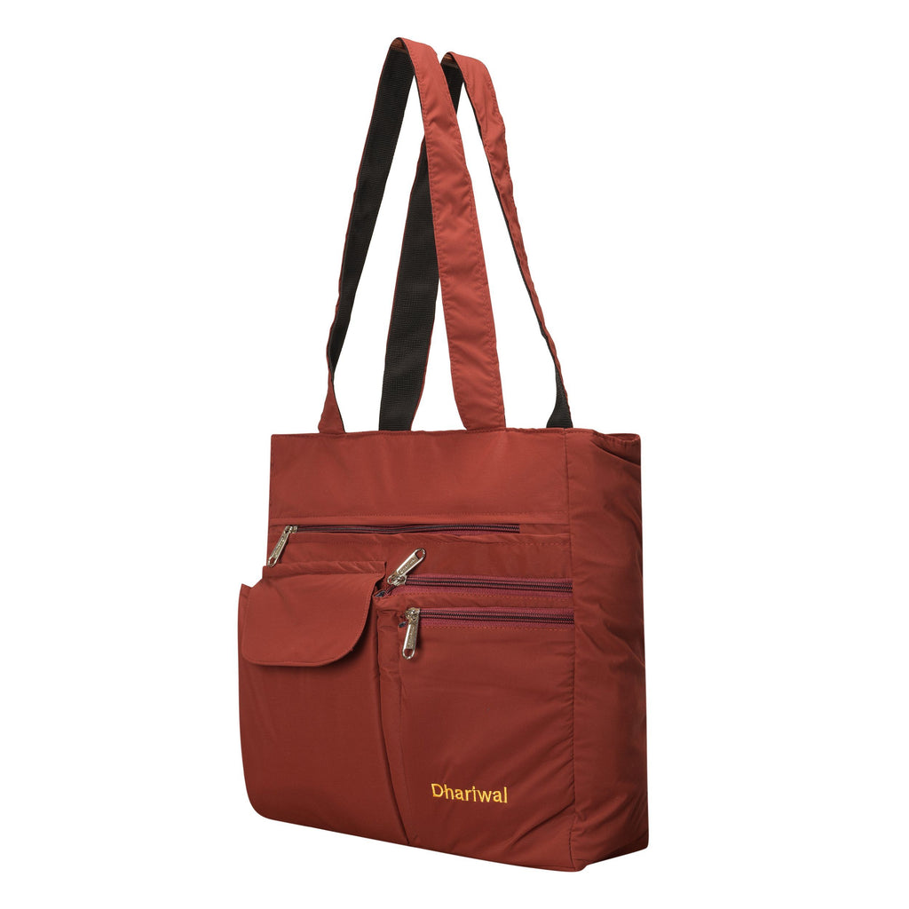 Dhariwal PU Twin Handle Water Resistant Ladies Shopping Bag, Vanity Bag for Carriage, Travel, Casual, Outdoor, Party, Kitty Shopping Bags Mohanlal Jain (Dhariwal Bags) 