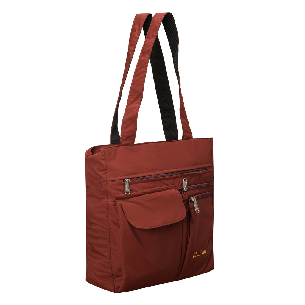 Dhariwal PU Twin Handle Water Resistant Ladies Shopping Bag, Vanity Bag for Carriage, Travel, Casual, Outdoor, Party, Kitty Shopping Bags Mohanlal Jain (Dhariwal Bags) 