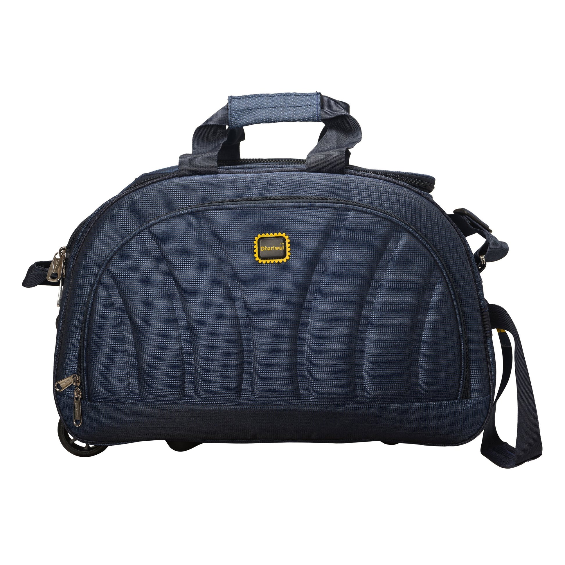 Dhariwal Rolling Duffle Bag [Size 20"] [Capacity(in L) 50L] [Model No. DB-701] - Cabin Luggage Duffel Bags Mohanlal Jain (Dhariwal Bags) Blue 