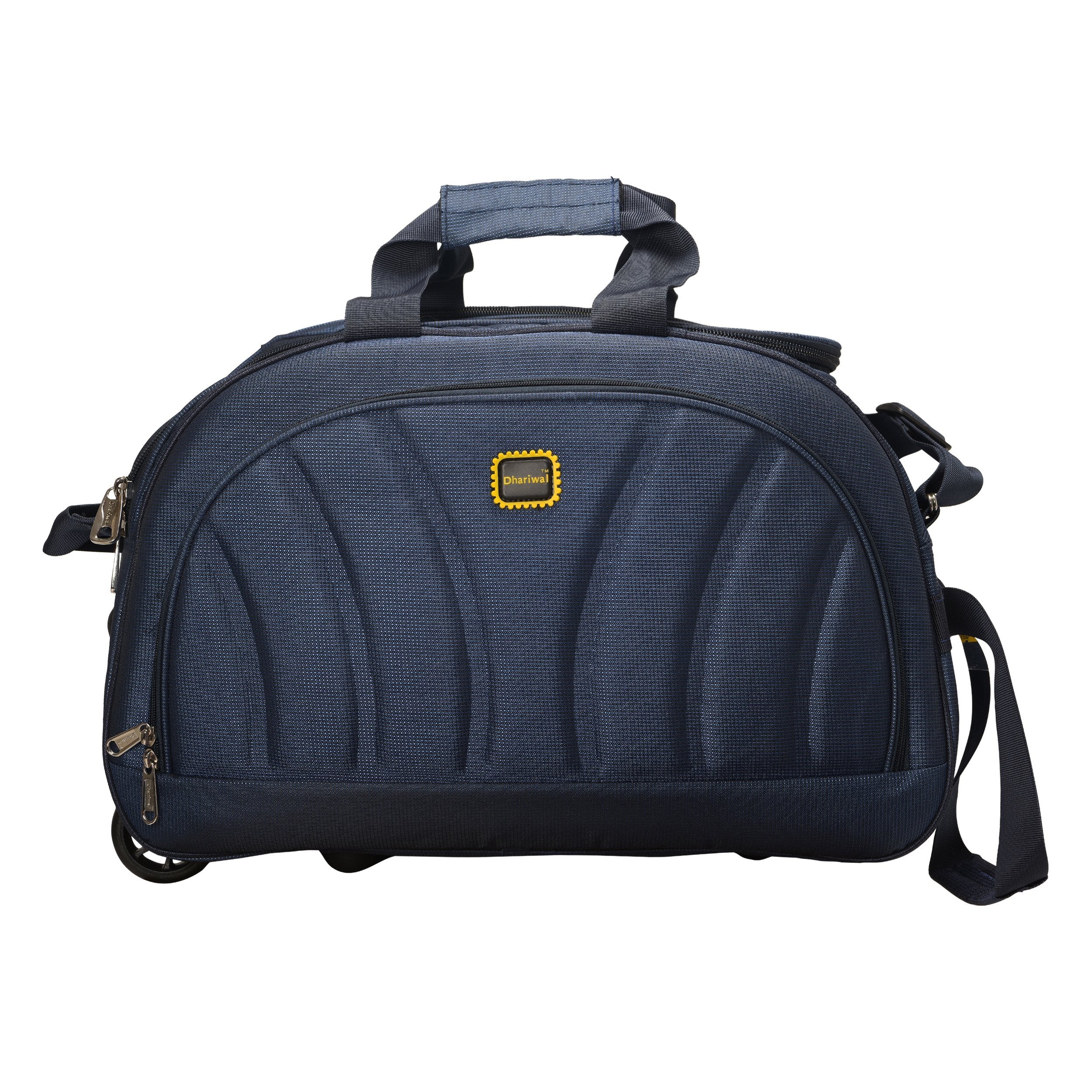 Dhariwal Rolling Duffle Bag [Size 20"] [Capacity(in L) 50L] [Model No. DB-701] - Cabin Luggage Duffel Bags Mohanlal Jain (Dhariwal Bags) Blue 