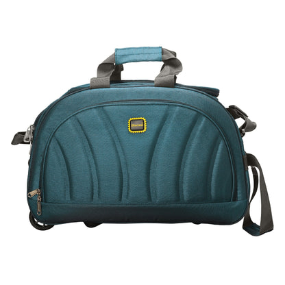 Dhariwal Rolling Duffle Bag [Size 20"] [Capacity(in L) 50L] [Model No. DB-701] - Cabin Luggage Duffel Bags Mohanlal Jain (Dhariwal Bags) Teal 